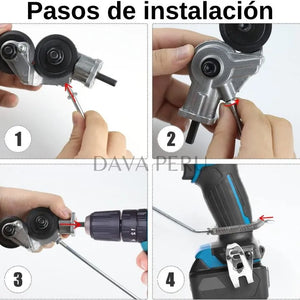 ADAPTADOR DE TALADRO PARA CORTAR METAL