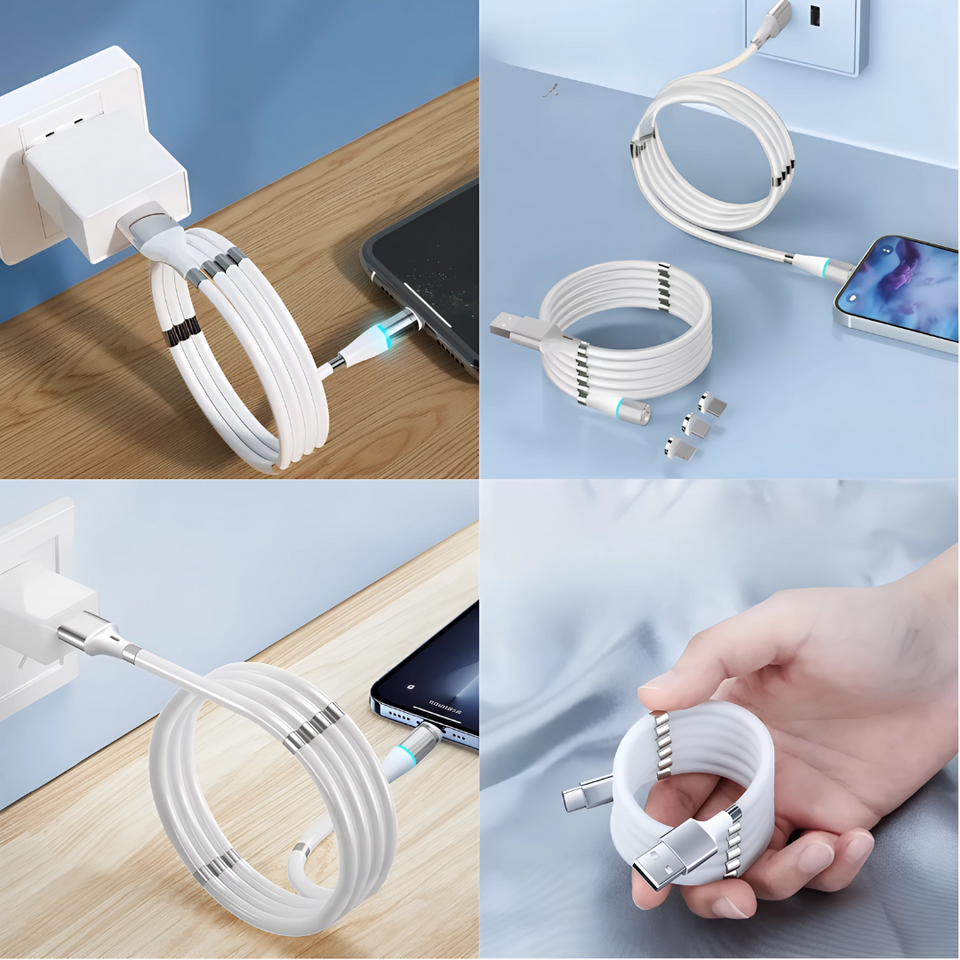CABLE MAGNÉTICO 3A™ ⚡ – CONEXIÓN RÁPIDA Y SEGURA