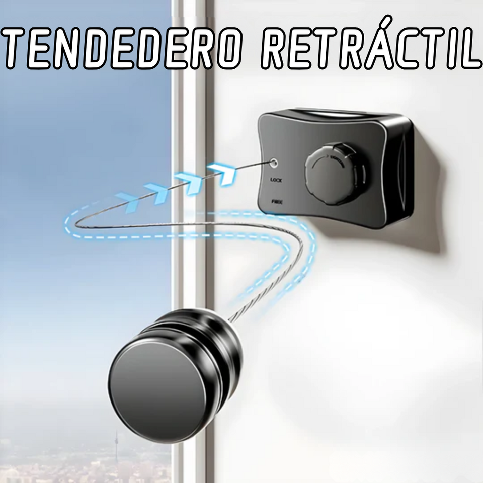 👕TENDEDERO RETRÁCTIL FLEXI-DRY® (AHORRO DE ESPACIO Y SECADO EFICIENTE)🧺