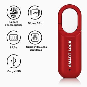 🔒CANDADO TOUCHLOCK® (SEGURIDAD INTELIGENTE CON HUELLA DACTILAR)👆
