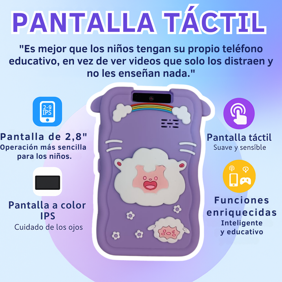 🌍SMART KIDS® (TELÉFONO INTELIGENTE SEGURO Y DIVERTIDO PARA NIÑOS)📲