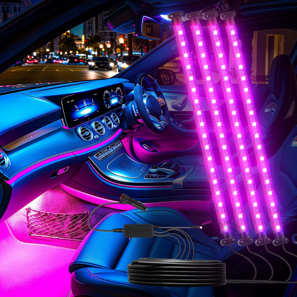 🚗LUZ LED AUTO GLOW® (ILUMINACIÓN INTERIOR PERSONALIZABLE PARA TU COCHE)✨